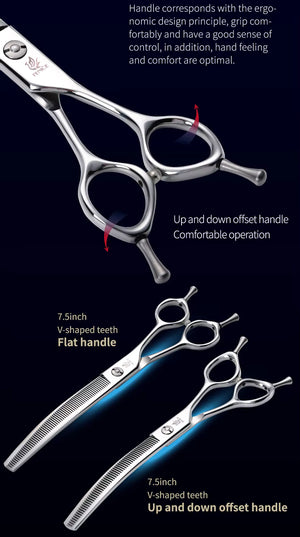 Pavo Paws Fenice Curved Dog Grooming Shears