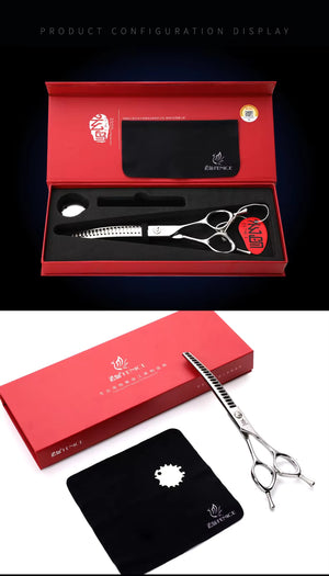 Pavo Paws Fenice Curved Dog Grooming Shears