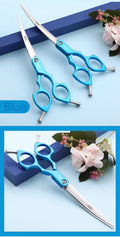 Pavo Paws Fenice Professional Curved Dog Grooming Scissors