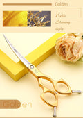 Pavo Paws Fenice Professional Curved Dog Grooming Scissors